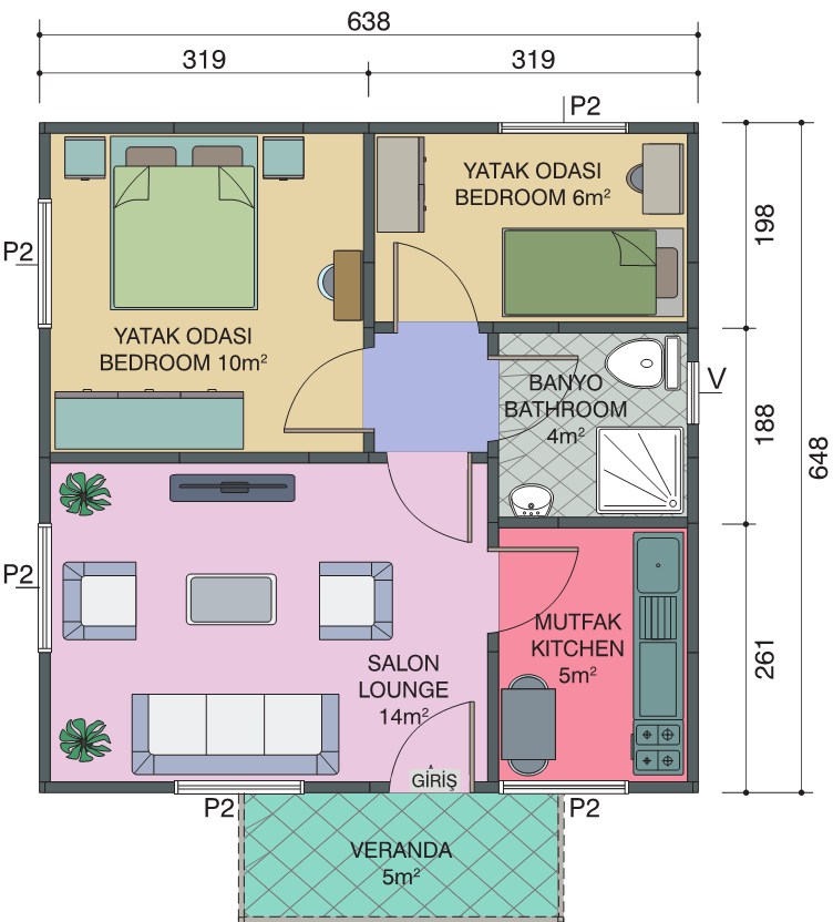 Prefabrik Ev (Tek Katlı) - Görsel 2
