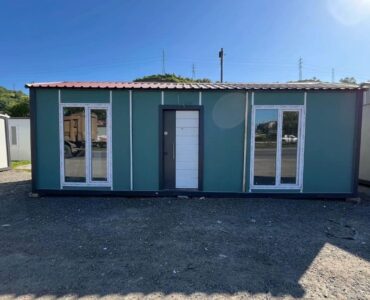 Betopanlı Konteyner Ev (Yeşil)